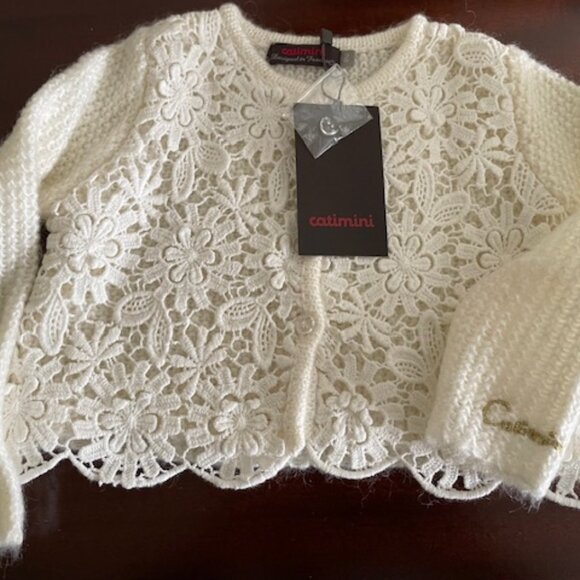 Catimini Baby Cardigan - original design – NWT- designed in France - size 2 - Picture 1 of 8
